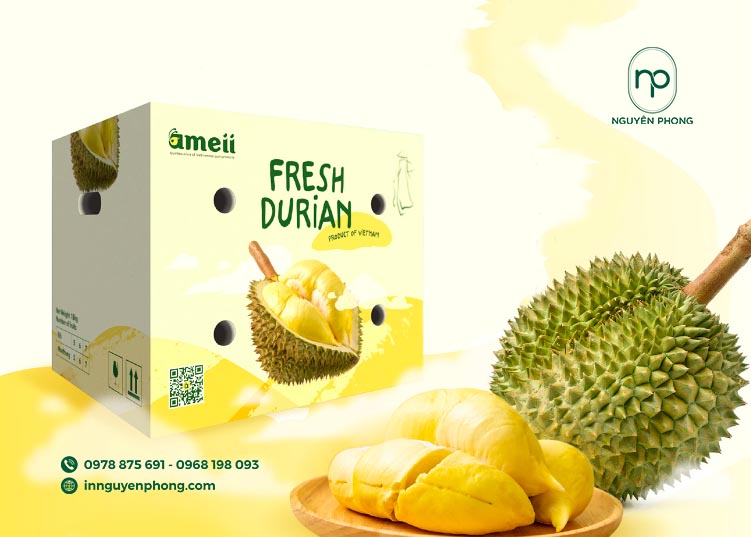 Hộp đựng sầu riêng tươi
